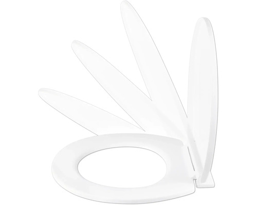 Toiletbril met verschillende openingshoeken