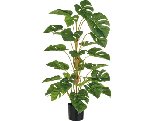 Kunstplant Split Philodendron in pot H 90 cm Kunstmatige Monstera plant in pot