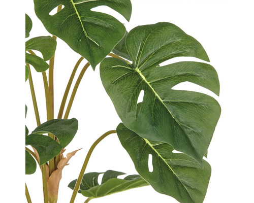 Kunstmatige Monstera kamerplant met grote bladeren