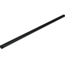 Zwarte metalen buis met schroefdraad