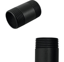 Twee zwarte draadnippels