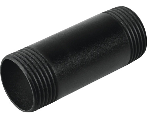 Zwarte metalen draadbuis