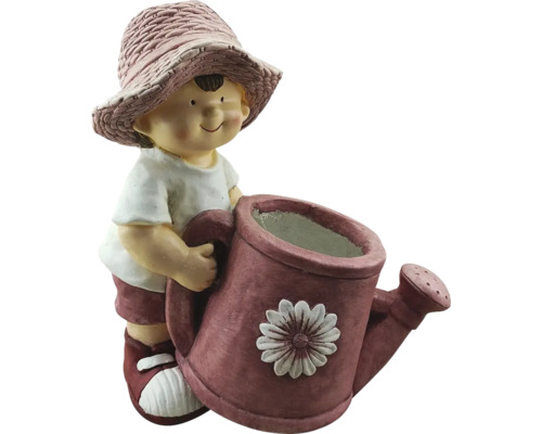 Decoratief figuur jongen met gieter voor de tuin