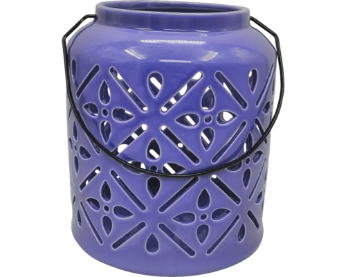 Decoratieve keramische lantaarn met handvat