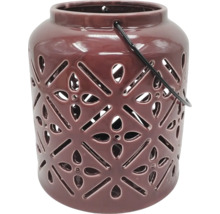 Decoratieve keramische lantaarn met patroon en handvat