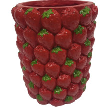 Bloempot met aardbeienontwerp