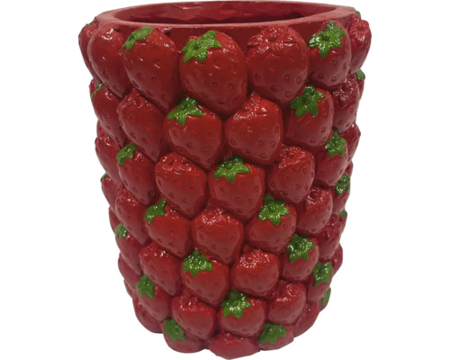 Bloempot met aardbeienontwerp
