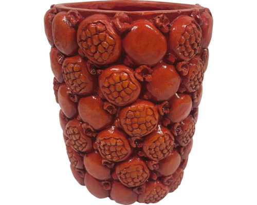 Bloempot met granaatappelpatroon