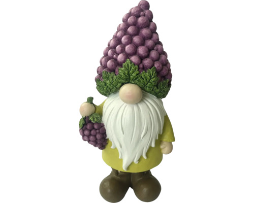 Tuinkabouter met druivenmuts en baard