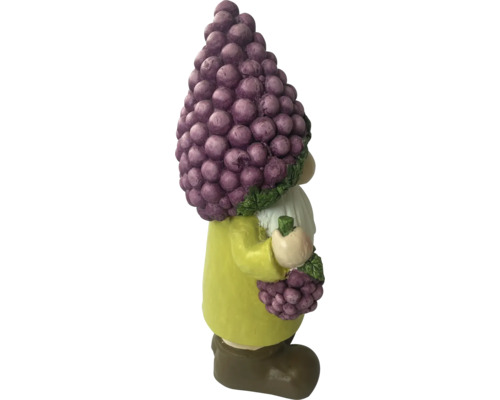 Tuinkabouter met druivenmotief als decoratie voor buiten