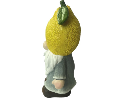 Tuinkabouter met citroenmuts als decoratie