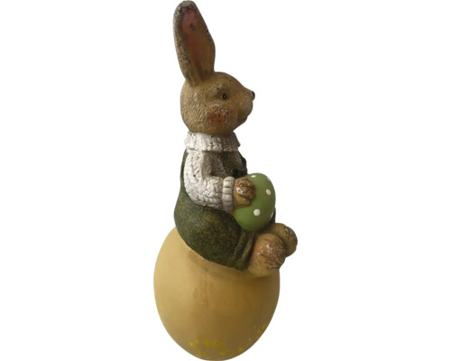 Paashaas op ei met decoratief ei