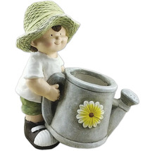 Decoratief beeldje jongen met gieter voor de tuin