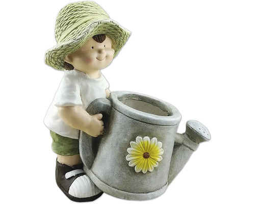 Decoratief beeldje jongen met gieter voor de tuin