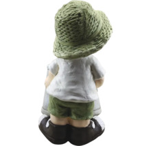 Tuinbeeld jongen met hoed, tuindecoratie