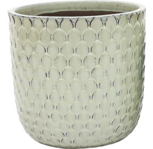 Keramische plantenpot met schubbenpatroon