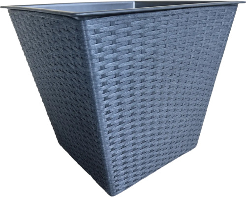 Bloempot met rotanlook