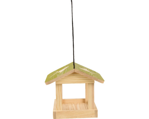 Vogelhuis van hout met ophanging