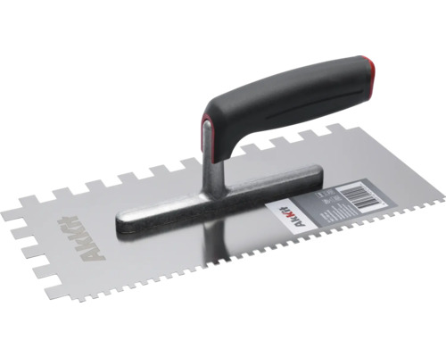 Tegellijm spatel met grijze handgreep voor tegelwerk