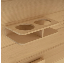 Houten drankhouder voor wandmontage