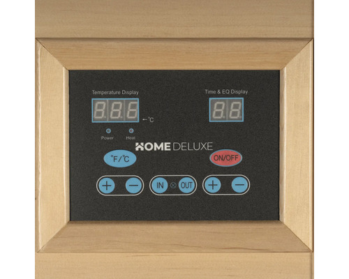 HOME DELUXE bedieningspaneel voor sauna met temperatuur- en tijdweergave