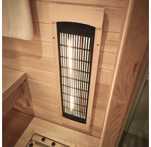 Infraroodstraler in een sauna
