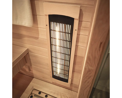 Infraroodstraler in een sauna