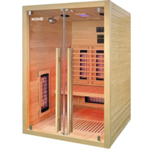Infraroodsauna met glazen voorkant en houten bekleding van het merk Home Deluxe