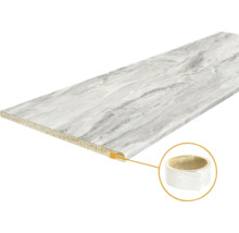 Werkblad met marmerdecor en kantenband