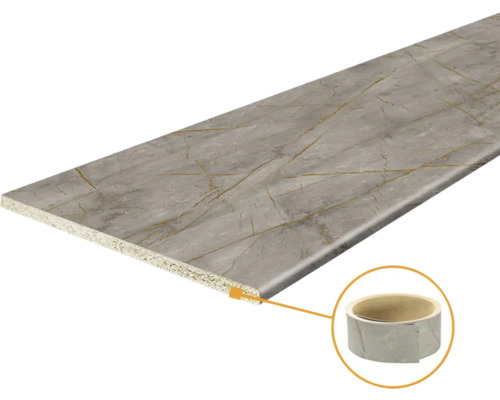 PICCANTE Kantenband voor aanrechtblad grayson marble E14-761, 4100x40 mm Decoratieve plaat met marmerlook en kantenband