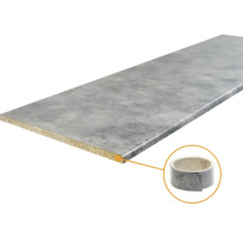 Werkblad met rand en kantenband