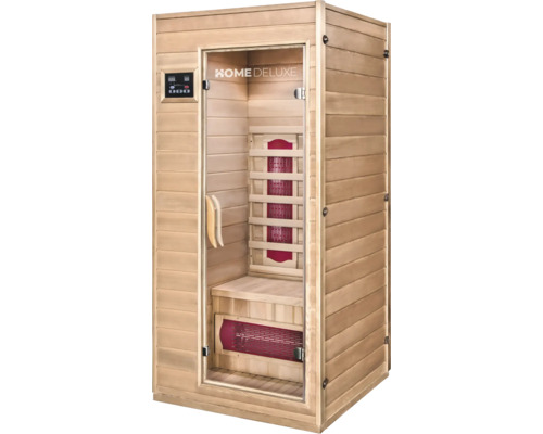 Home Deluxe infraroodsauna van hout met glazen deur