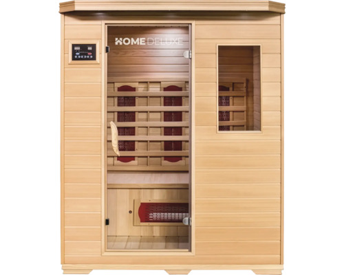 Home Deluxe sauna van hout met bedieningselement en glazen deur