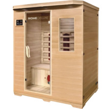 Home Deluxe sauna van hout met bedieningselementen en glazen elementen