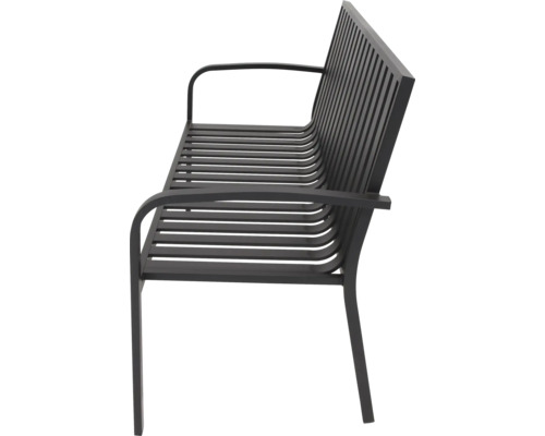 Metalen tuinbank met armleuningen