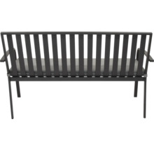 Tuinbank met armleuningen en zitkussen