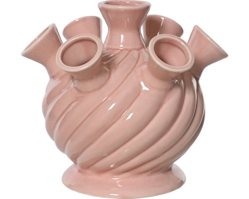 Keramieken tulpenvaas met meerdere openingen voor bloemen