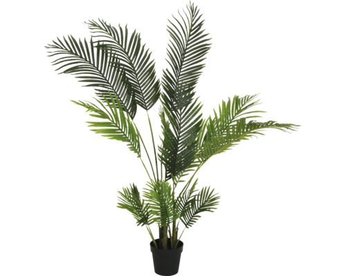Kunstmatige Areca palm in zwarte pot voor interieurdecoratie