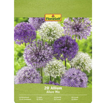 Verpakking sierui Allium Allure Mix met FloraSelf logo