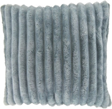 Geribbeld decoratief kussen van stof