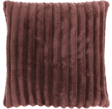 Vierkant decoratief kussen met ribstructuur