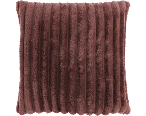 Vierkant decoratief kussen met ribstructuur