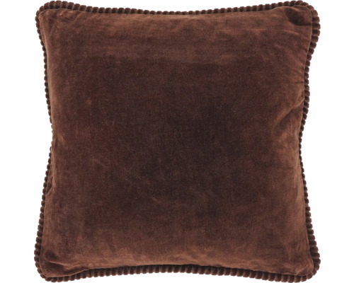 UNIQUE LIVING Kussen Carmel marsala 45x45 cm Vierkant sierkussen van ribfluweel