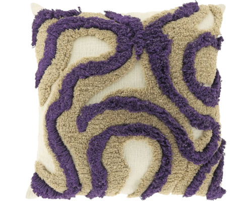 Decoratief kussen met geweven patroon