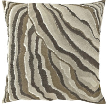 Decoratief kussen met gestreept patroon