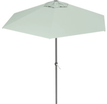 Rechthoekige tuinzweefparasol met centrale mast