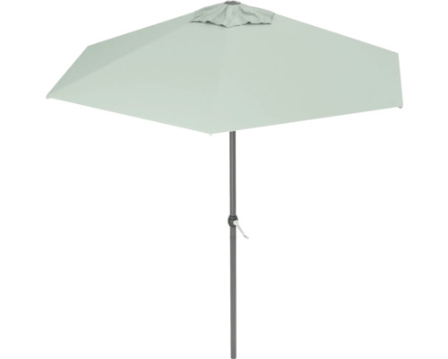 Rechthoekige tuinzweefparasol met centrale mast