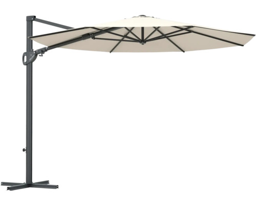 Vrijhangende parasol met voetkruis