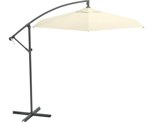 Vrijhangende parasol met vierkant scherm en stabiele voet