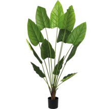 Kunstmatige kamerplant met groene bladeren in pot